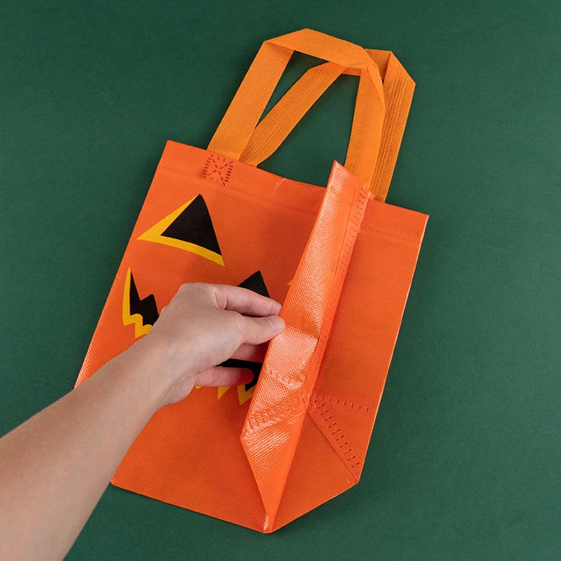 StoBag 24pcs Wholesale Happy Halloween Non-woven Gift Bag Tote Fabric Packaging Kids Storage Pouch Trick or Treat Party Favors drugo zaglavie