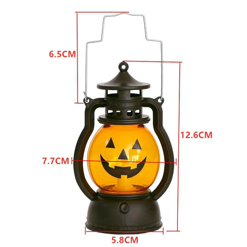 Halloween Pumpkin Luminous Ornaments Festive Atmosphere Decorative Crafts Creative Pumpkin Lamp Ornaments Home Decorations