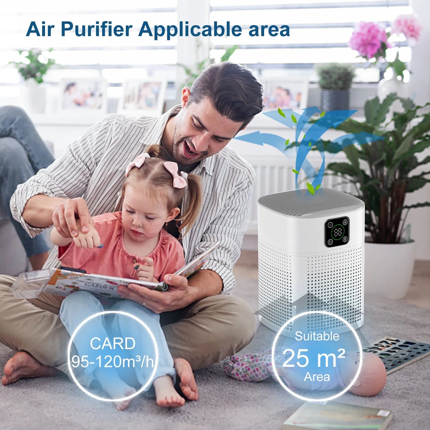 The OUNEDA HY1800 Pro Air Purifier is a home