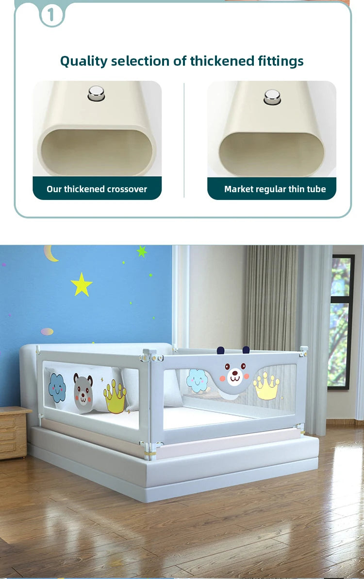 Secure Sleeping Solutions: Anti-Fall Bed Barriers for Newborns and Toddlers