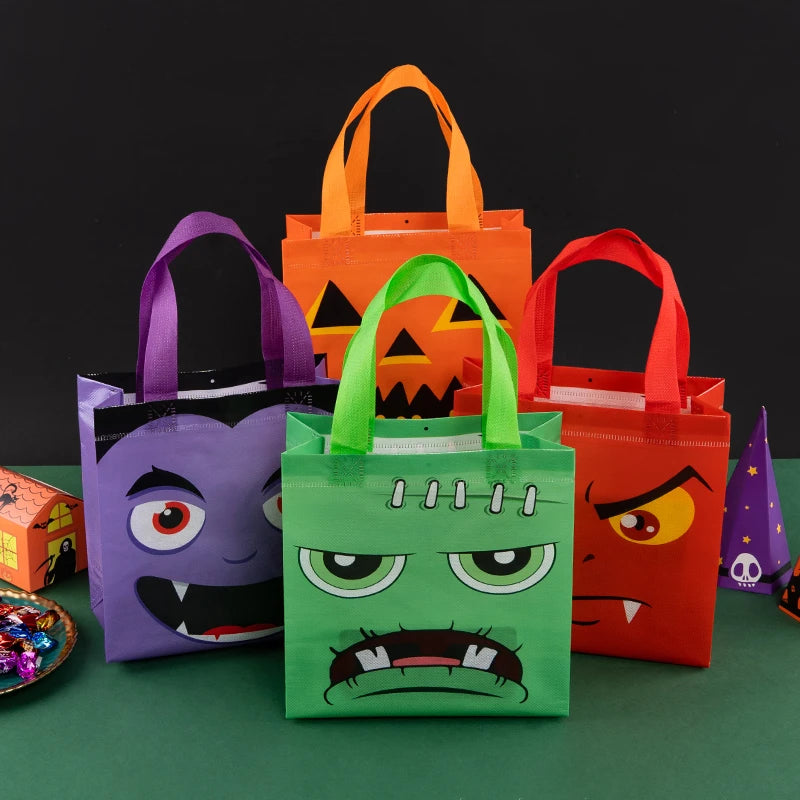 StoBag 24pcs Wholesale Happy Halloween Non-woven Gift Bag Tote Fabric Packaging Kids Storage Pouch Trick or Treat Party Favors drugo zaglavie