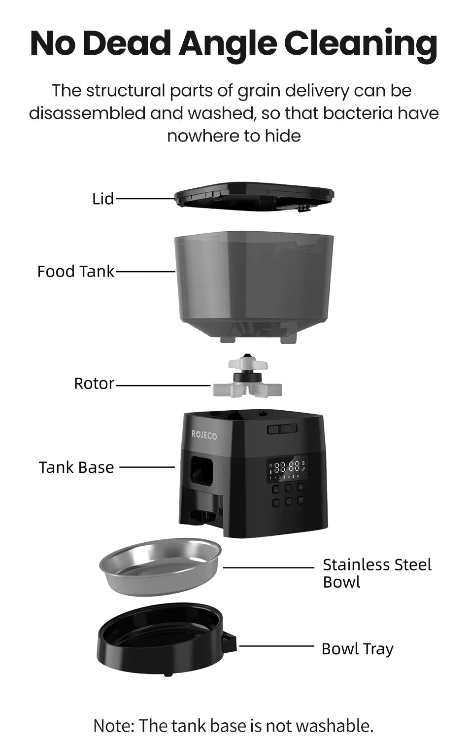 "2L Automatic Feeder for Cats and Dogs with Stainless Steel Bowl – Smart Pet Fresh Food Dispenser and Auto Kibble Dispenser"