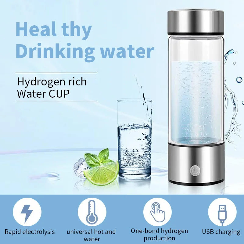 Hydrogen-Rich Water Cup Portable Electric Hydrogen Rich Water Generator Bottle