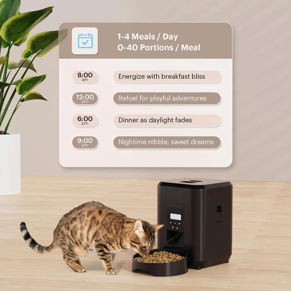 2L USB Automatic Pet Feeder with Voice Recording and Slow Food Dispenser – Smart Feeding Bowl for Cats and Dogs"