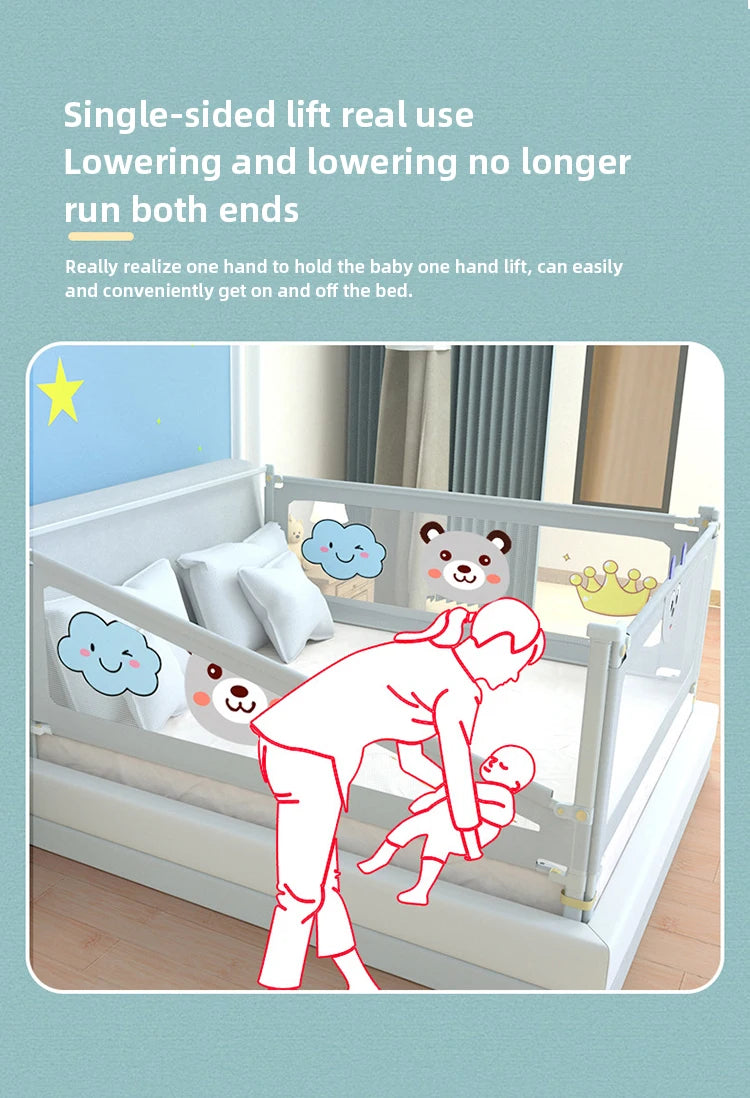 Secure Sleeping Solutions: Anti-Fall Bed Barriers for Newborns and Toddlers