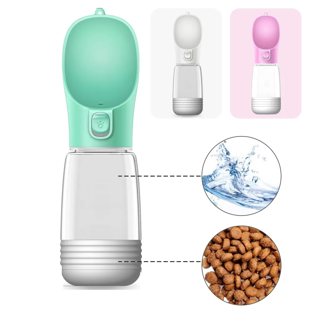 Portable water and food bottle for Dogs and Cats