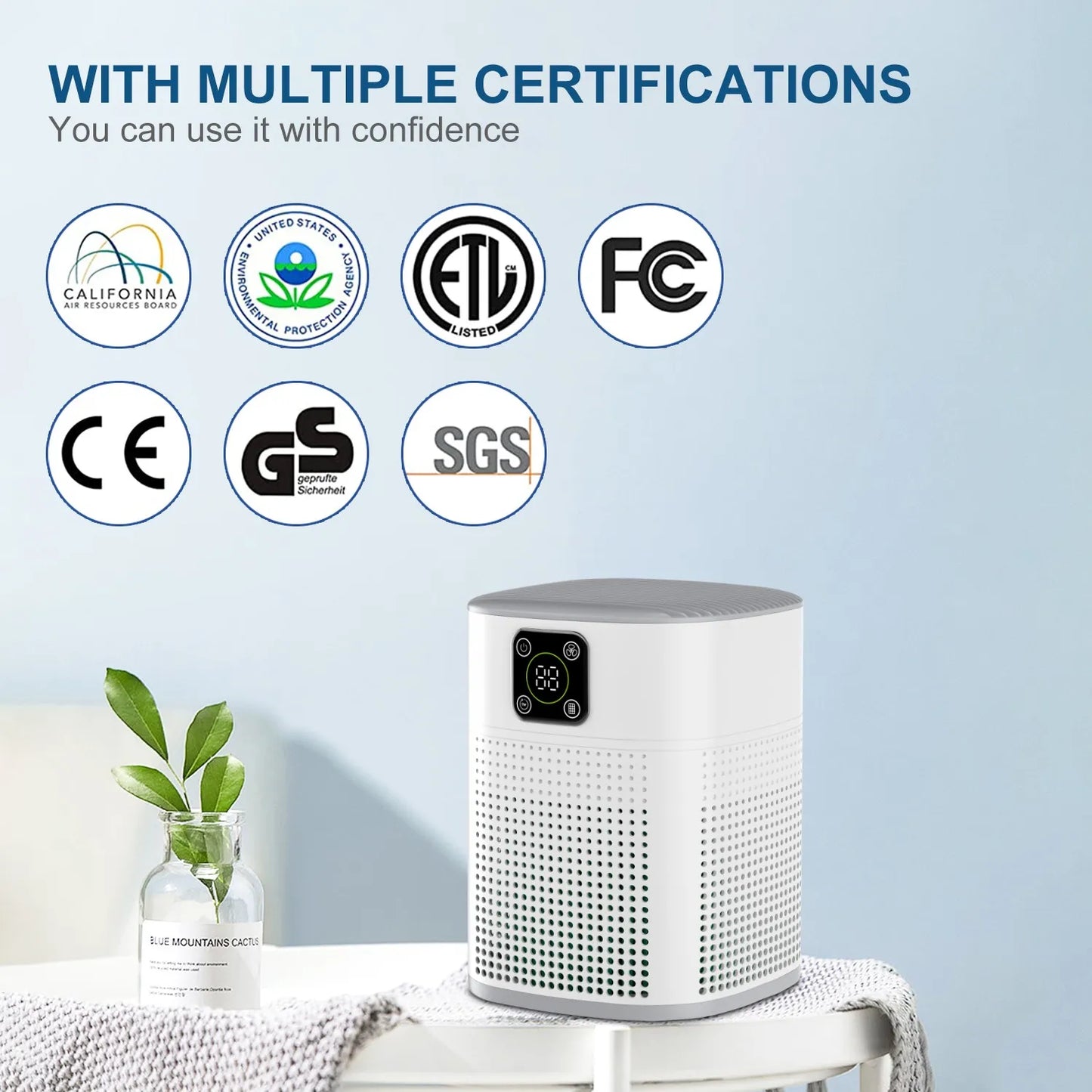 The OUNEDA HY1800 Pro Air Purifier is a home